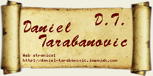 Daniel Tarabanović vizit kartica